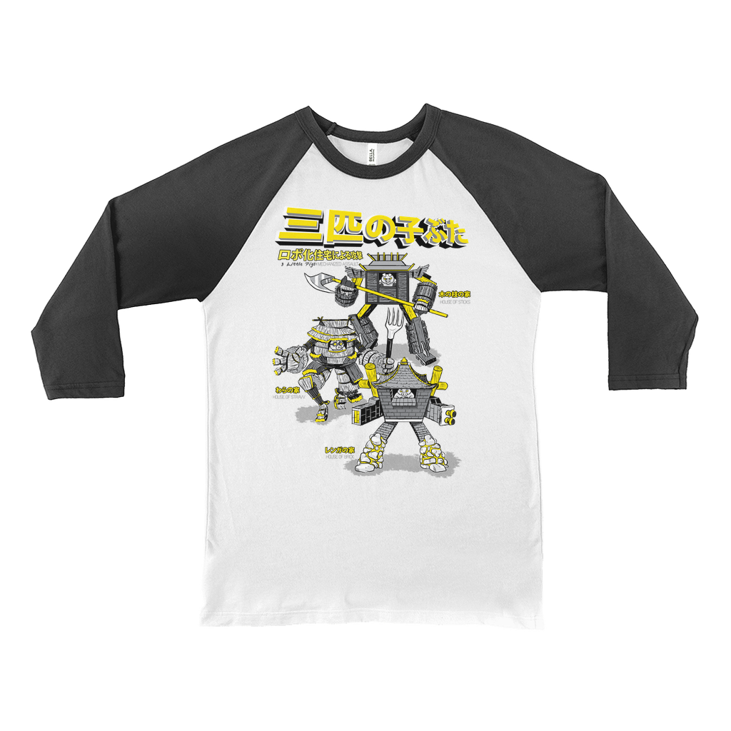 3 Little Pigs: Mechanized Assault - Baseball Tee