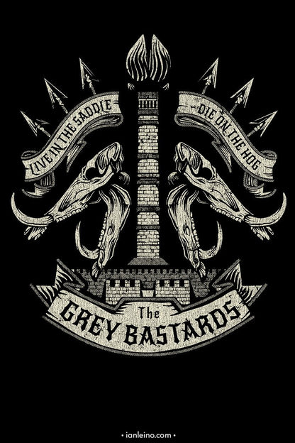 Grey Bastards Crest T-Shirt artwork
