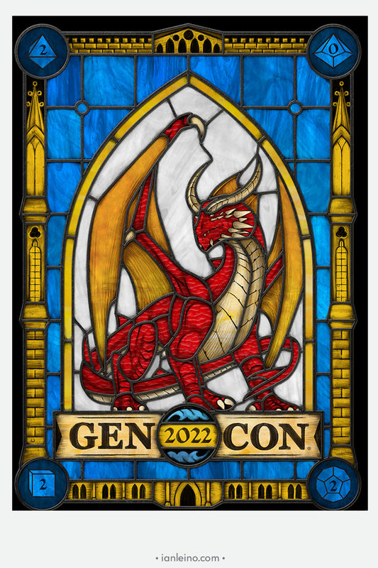 GenCon 2022 - Stained Glass window cling