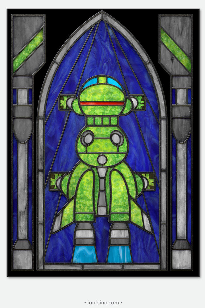 Starbug - Stained Glass window cling