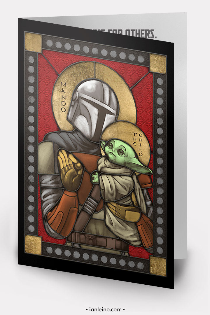 Mando and Child Holiday Cards