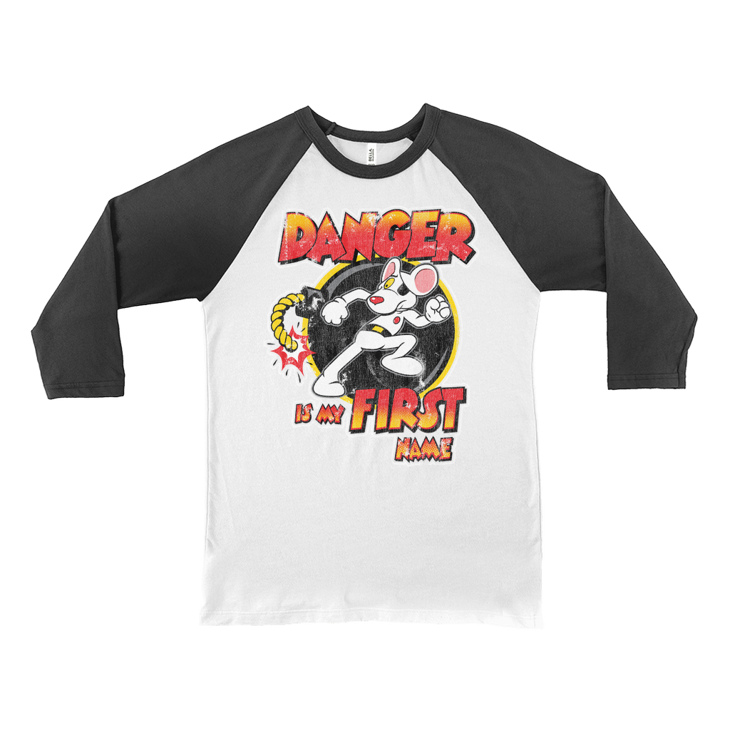 Danger is my First Name - Baseball Tee