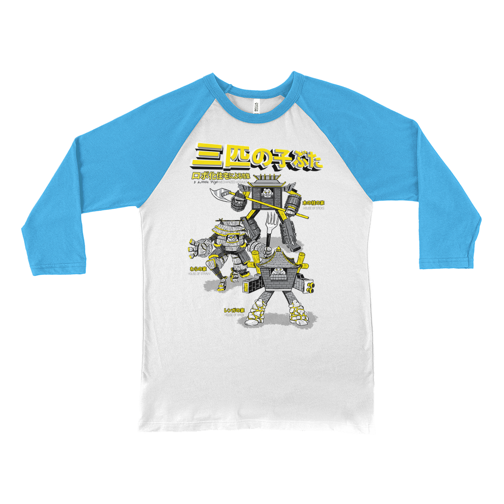 3 Little Pigs: Mechanized Assault - Baseball Tee