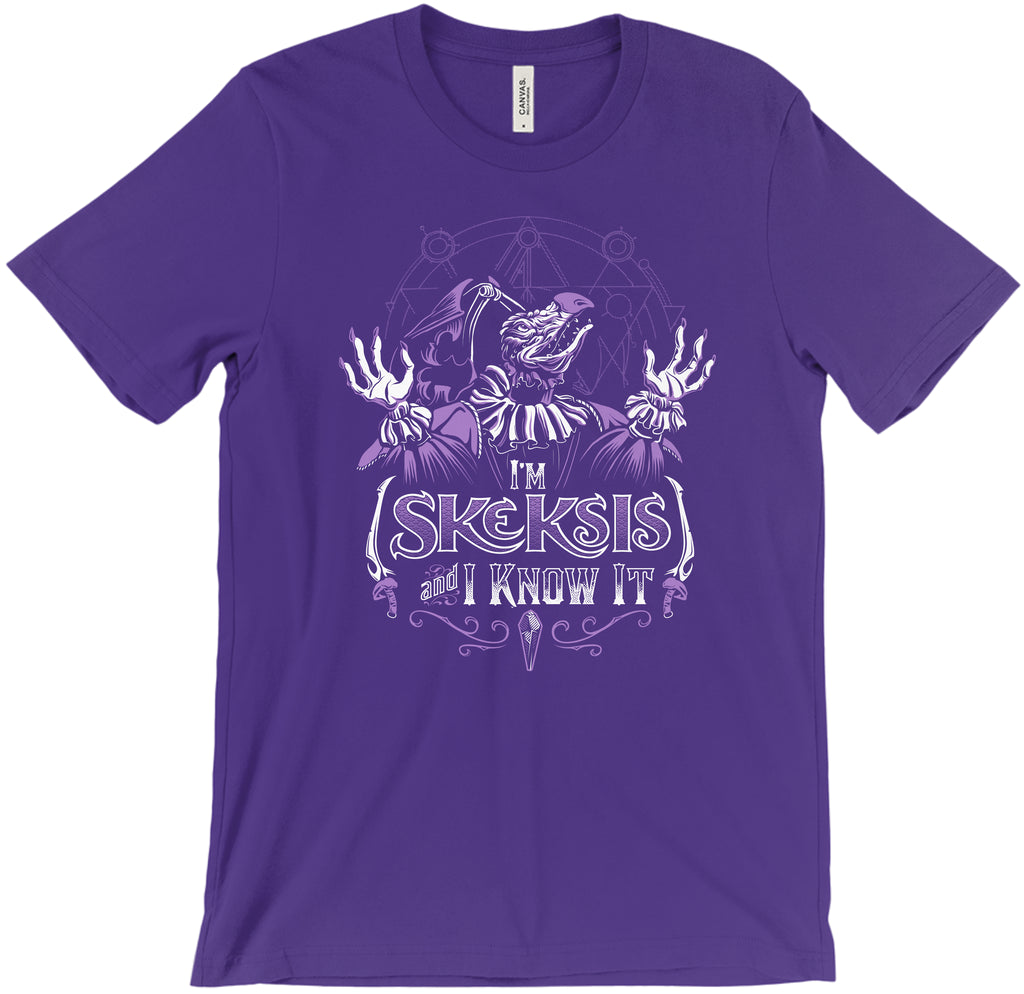Skeksis and I Know It T-Shirt Men's XS Purple