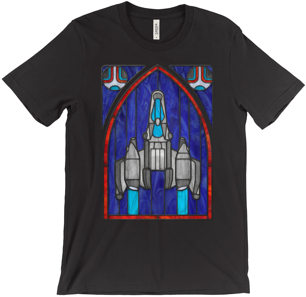 Last Starfighter Stained Glass T-Shirt Men's XS Black