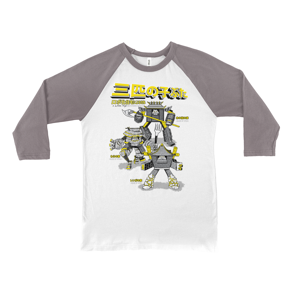 3 Little Pigs: Mechanized Assault - Baseball Tee