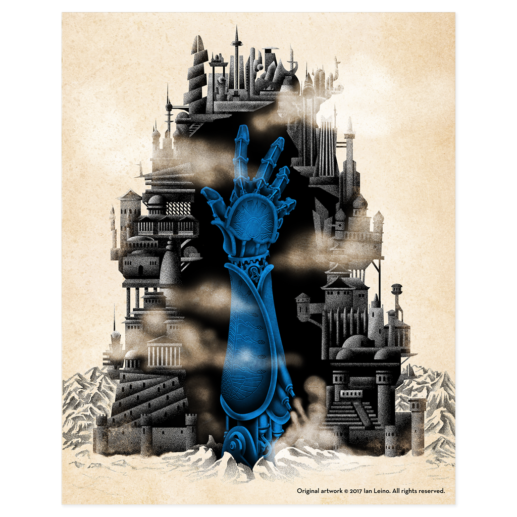 Books of Babel: Arm of the Sphinx Cover - Art prints