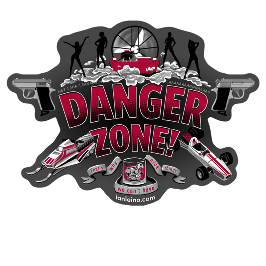 Danger Zone - Die Cut Stickers