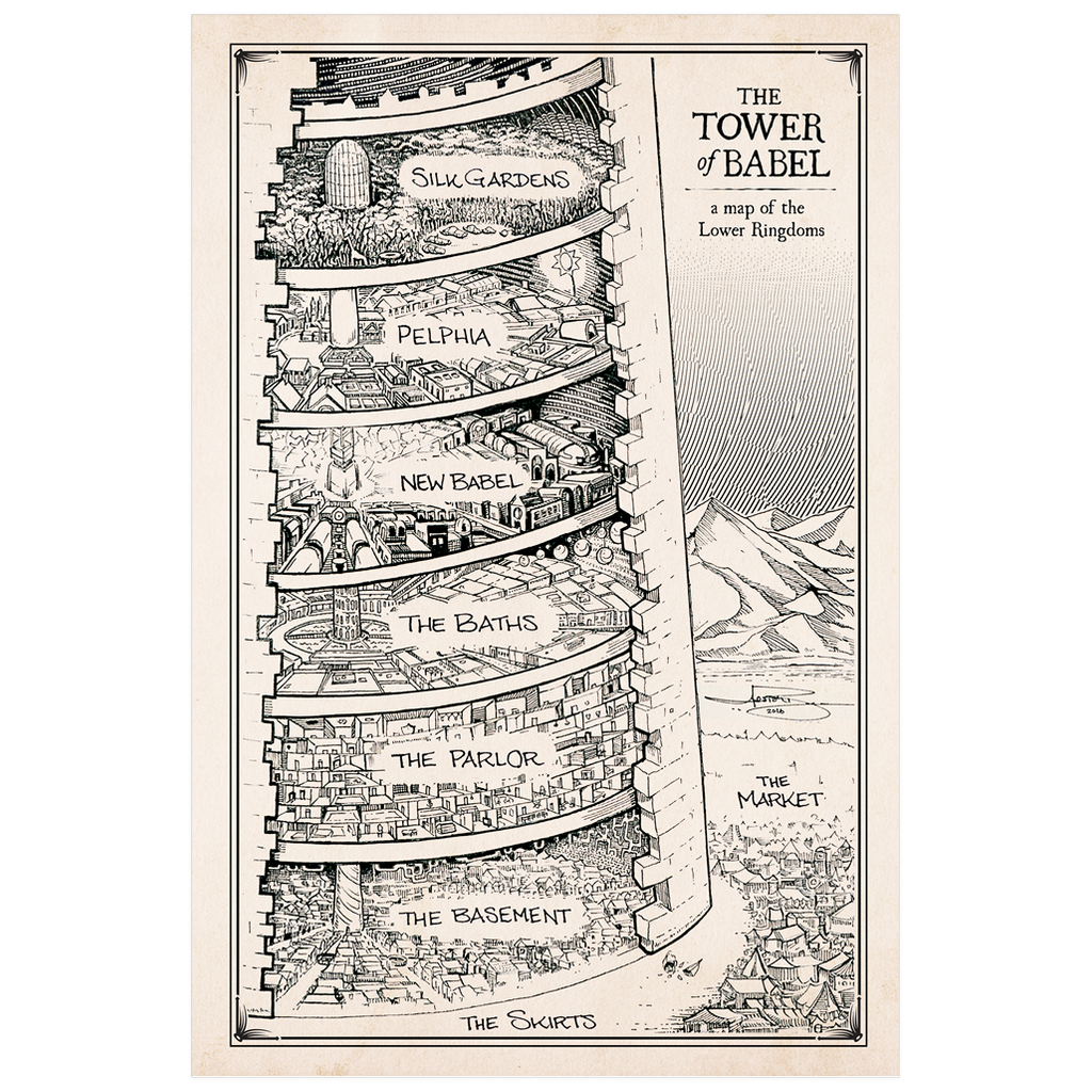 tower of babel map