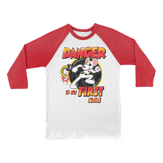 Danger is my First Name - Baseball Tee