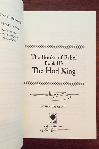 Books of Babel - Signed paperbacks