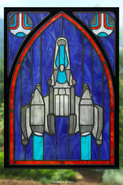 Last Starfighter "Gunstar" - Stained Glass window cling