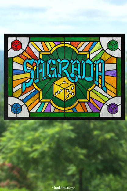 Sagrada - Stained Glass window cling