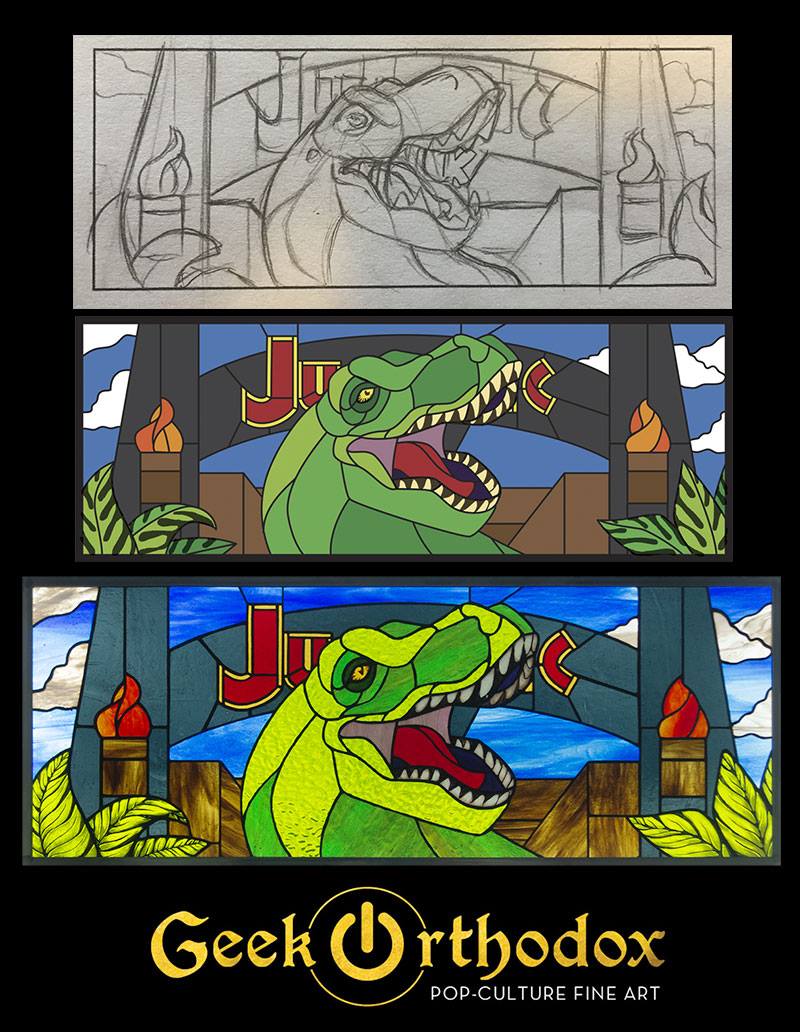 Original Stained Glass Commission (Initial Deposit)