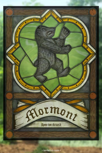 Game of Thrones "House Mormont" - Stained Glass window cling
