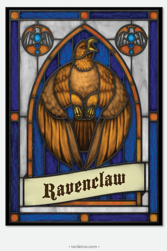 Hogwarts "Ravenclaw" - Stained Glass window cling