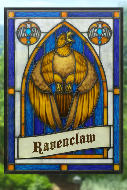 Hogwarts "Ravenclaw" - Stained Glass window cling