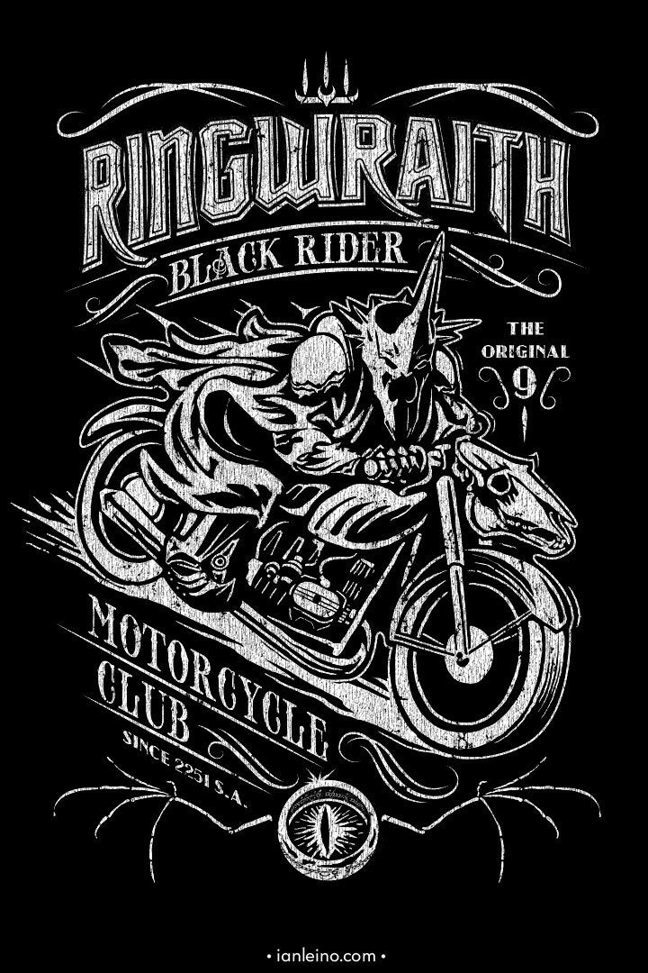 Black Rider Motorcycle Club T-Shirt artwork