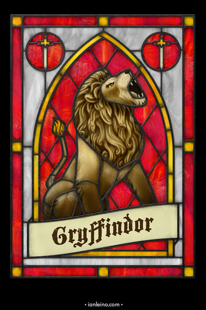 Gryffindor Stained Glass T-Shirt