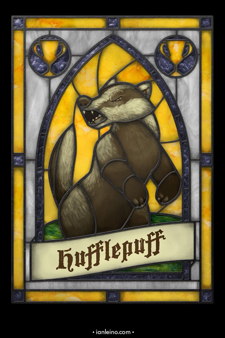 Hufflepuff Stained Glass T-Shirt
