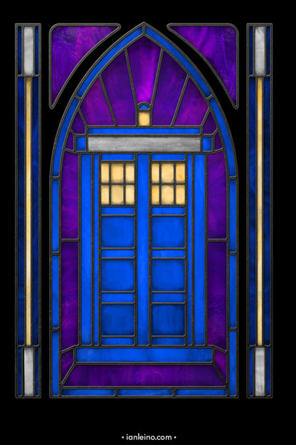 Tardis Stained Glass T-Shirt