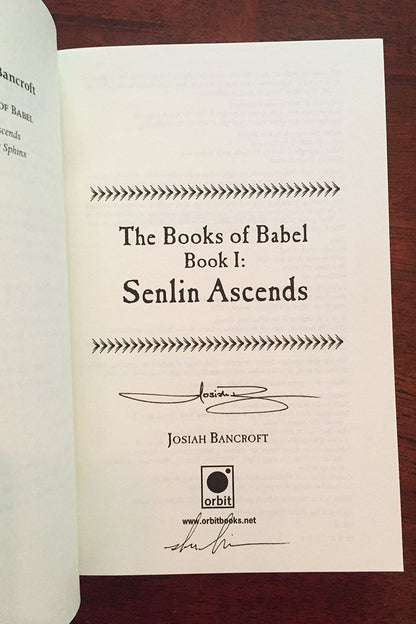 Books of Babel - Signed paperbacks