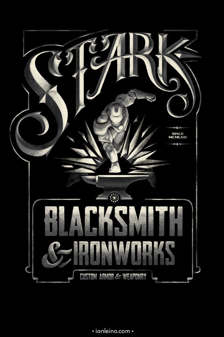 Stark Ironworks T-Shirt artwork
