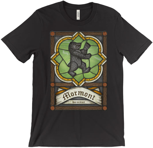 Mormont Stained Glass T-Shirt Men's XS Black
