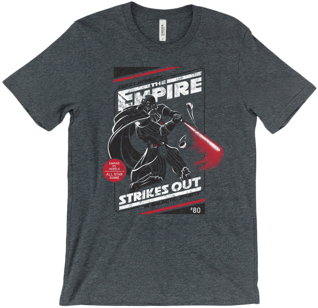 The Empire Strikes Out T-Shirt Men's XS Deep Heather