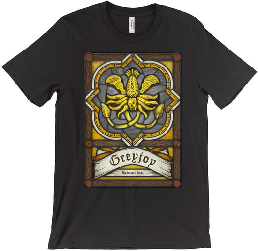 Greyjoy Stained Glass T-Shirt Men's XS Black